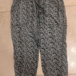 Anthropologie Woven Harem Joggers Size XL Petite
